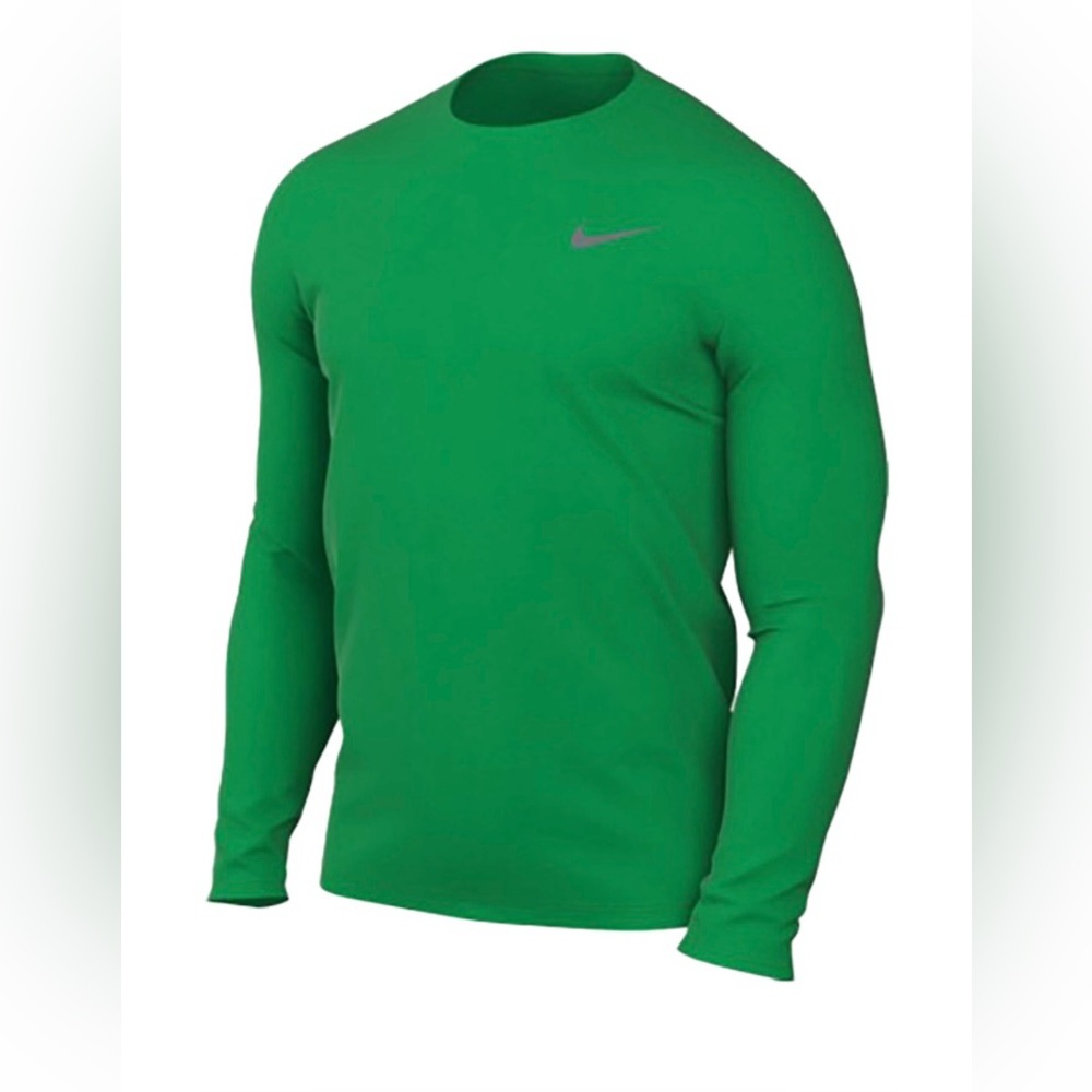 Nike Green Long Sleeve Performance Tee men’s size M DRI-FIT tech stay dry